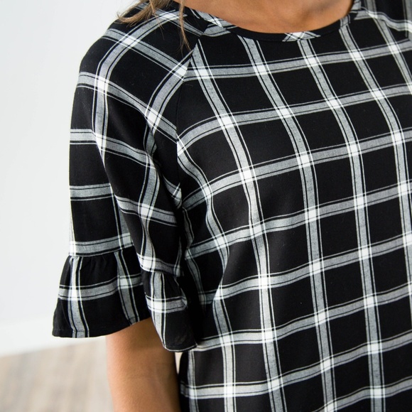 Iris Check Top - Picture 2 of 3